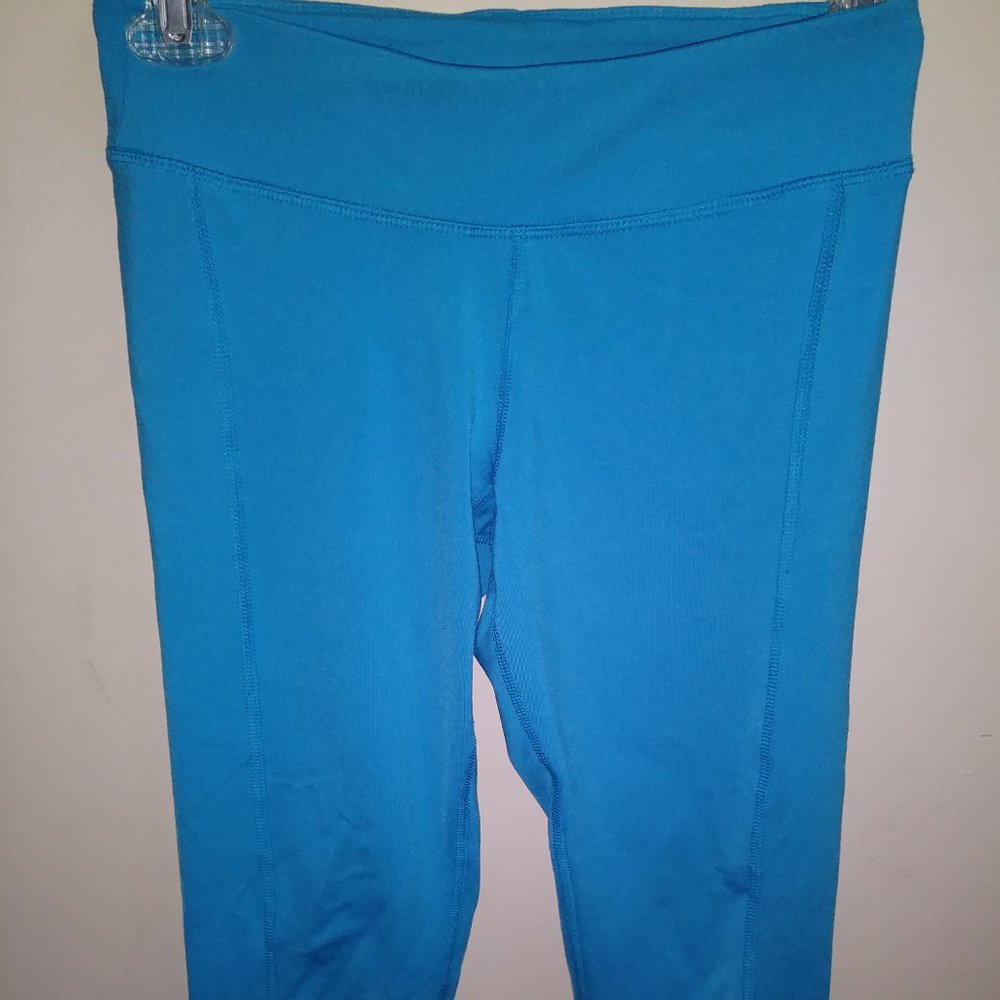 Old Navy Athletic blue compression workout Capri leggings pants Women's Size XS